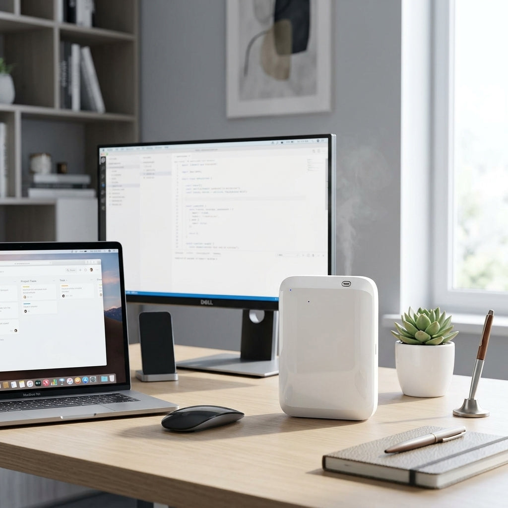 Smart Waterless Aroma Diffuser – 500ml, App-Controlled, 40dB Quiet | TheSmartHome