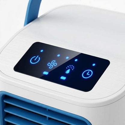Portable Desktop Air Cooler & Humidifying Spray Fan – 24W, 2-Speed Quiet Cooling | TheSmartHome