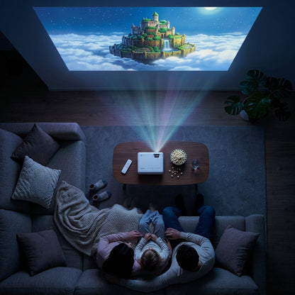 Portable Smart Projector – Android 14, Wi-Fi, Bluetooth & Auto Keystone | TheSmartHome