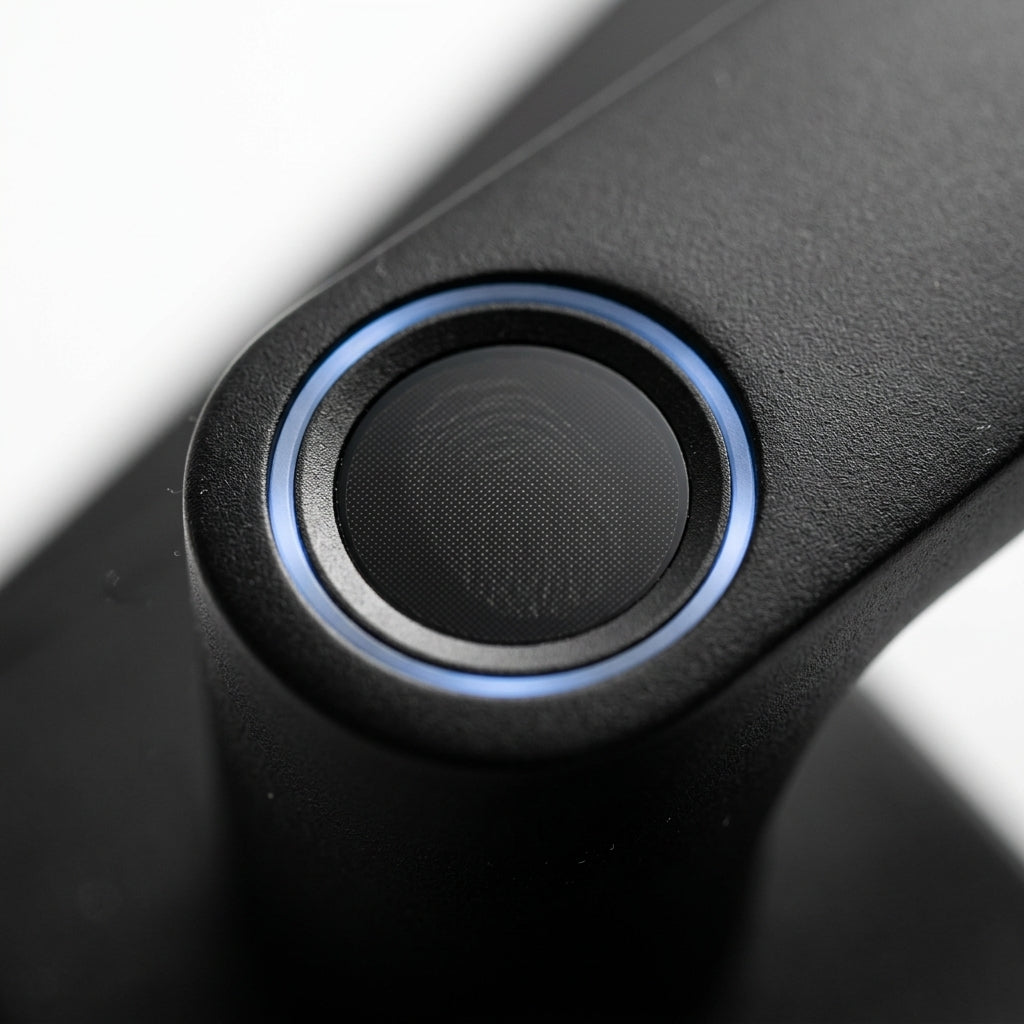 Smart Door Handle Lock – Fingerprint, Keypad, Card & App Control | TheSmartHome