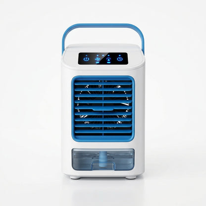 Portable Desktop Air Cooler & Humidifying Spray Fan – 24W, 2-Speed Quiet Cooling | TheSmartHome