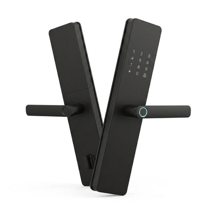 Smart Door Handle Lock – Fingerprint, Keypad, Card & App Control | TheSmartHome
