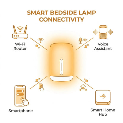 Smart Bedside Lamp – App, Voice & Touch Control, 2700K Warm Light | TheSmartHome