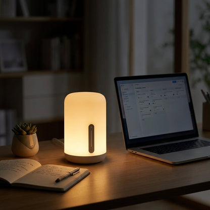 Smart Bedside Lamp – App, Voice & Touch Control, 2700K Warm Light | TheSmartHome